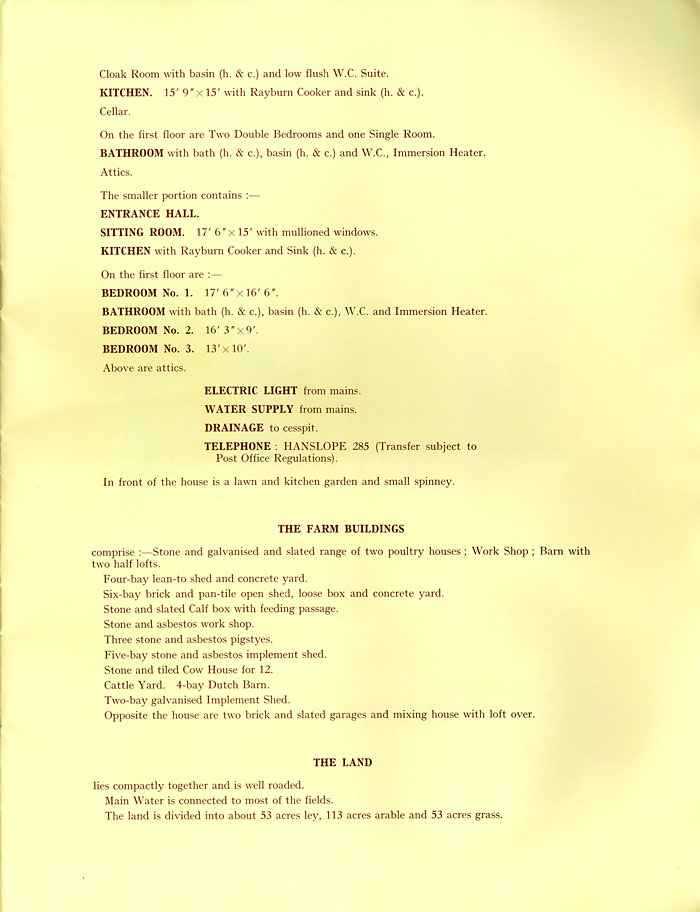 Hesketh Estate sale catalogue 1962