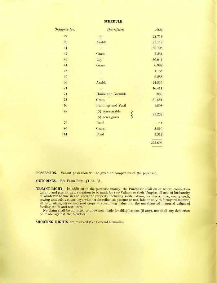Hesketh Estate sale catalogue 1962