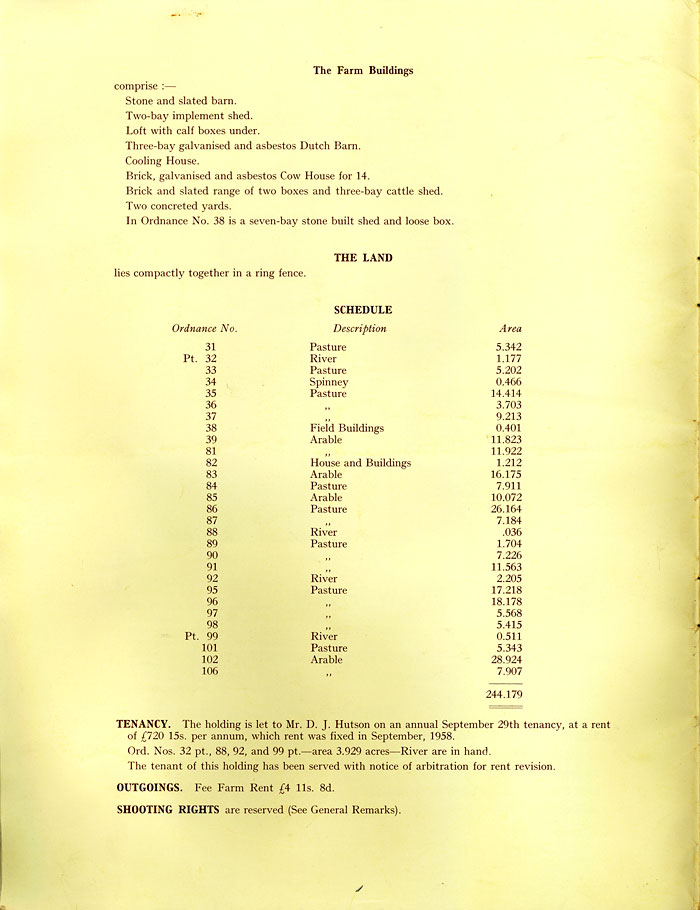 Hesketh Estate sale catalogue 1962
