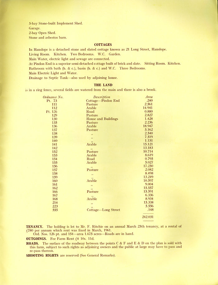 Hesketh Estate sale catalogue 1962