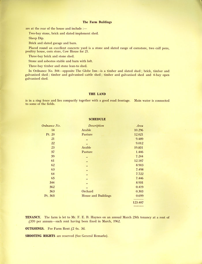 Hesketh Estate sale catalogue 1962