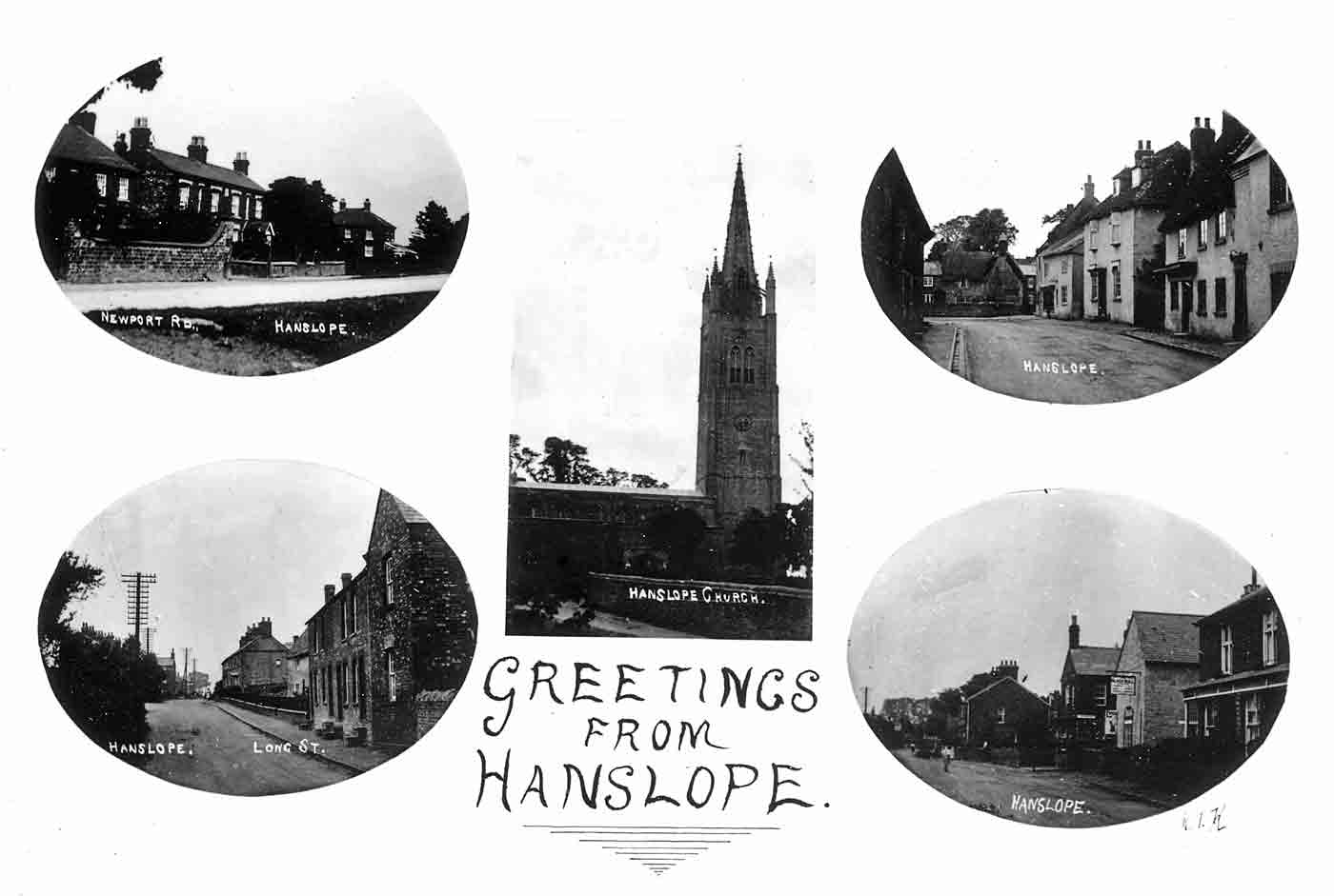 Greetings from Hanslope by Kitchener 1920s