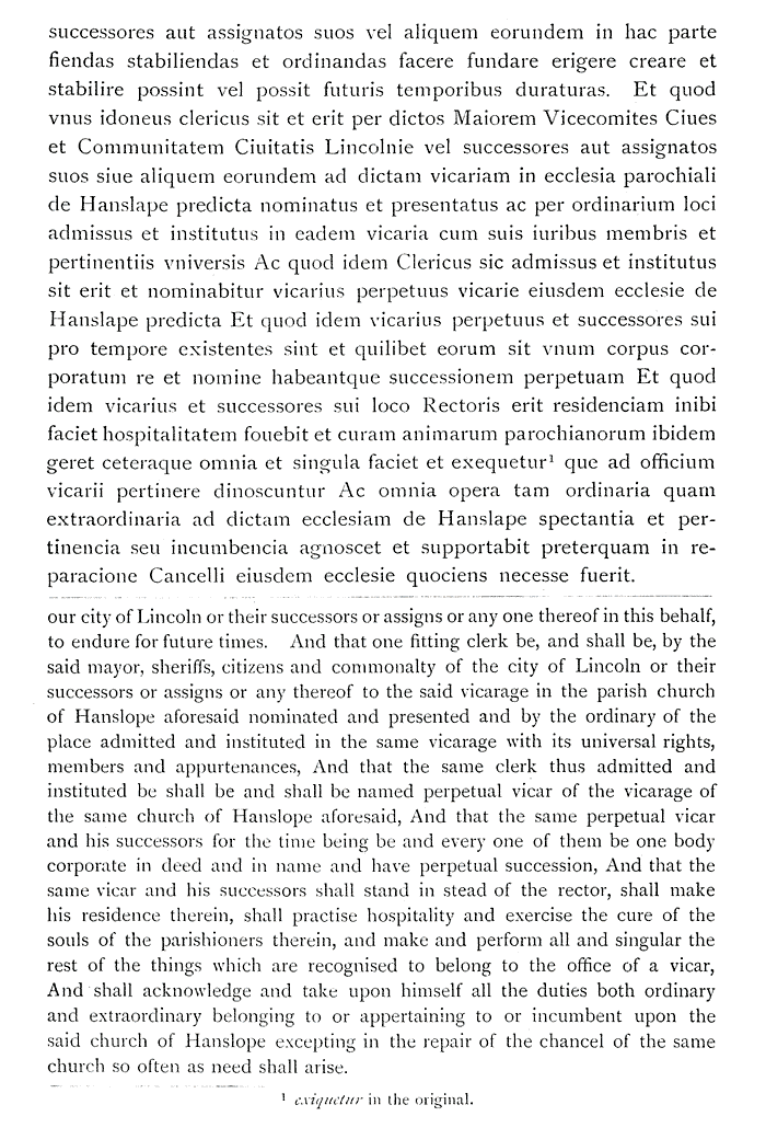 Transcrption and translation of Charter of 1546