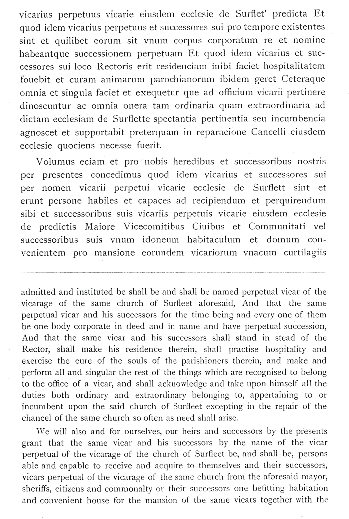 Transcrption and translation of Charter of 1546