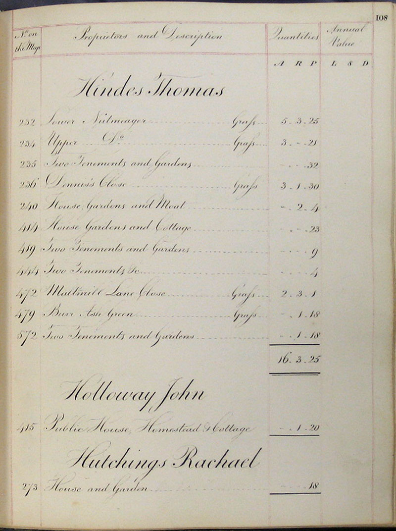1818 Survey page 108
