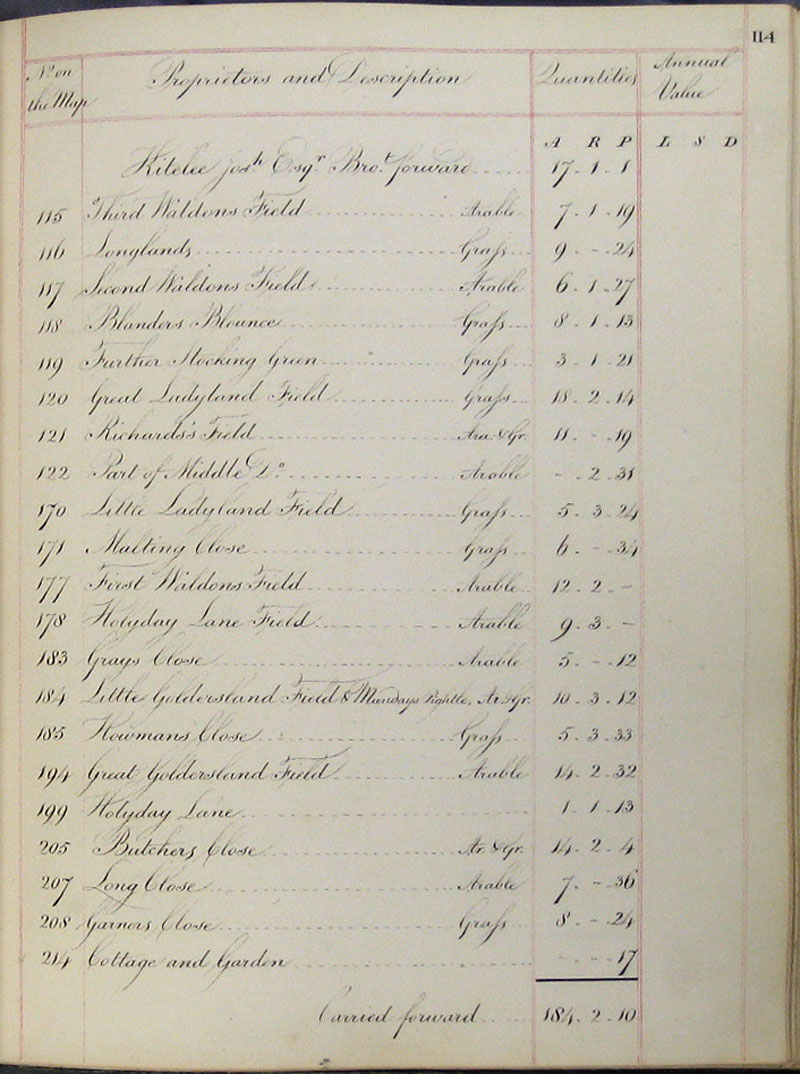 1818 Survey page 114