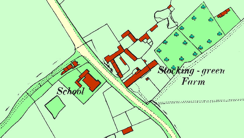 Map of Stocking Green in 1900