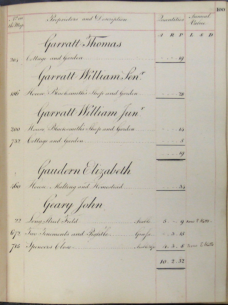 1818 Watts Survey page 100