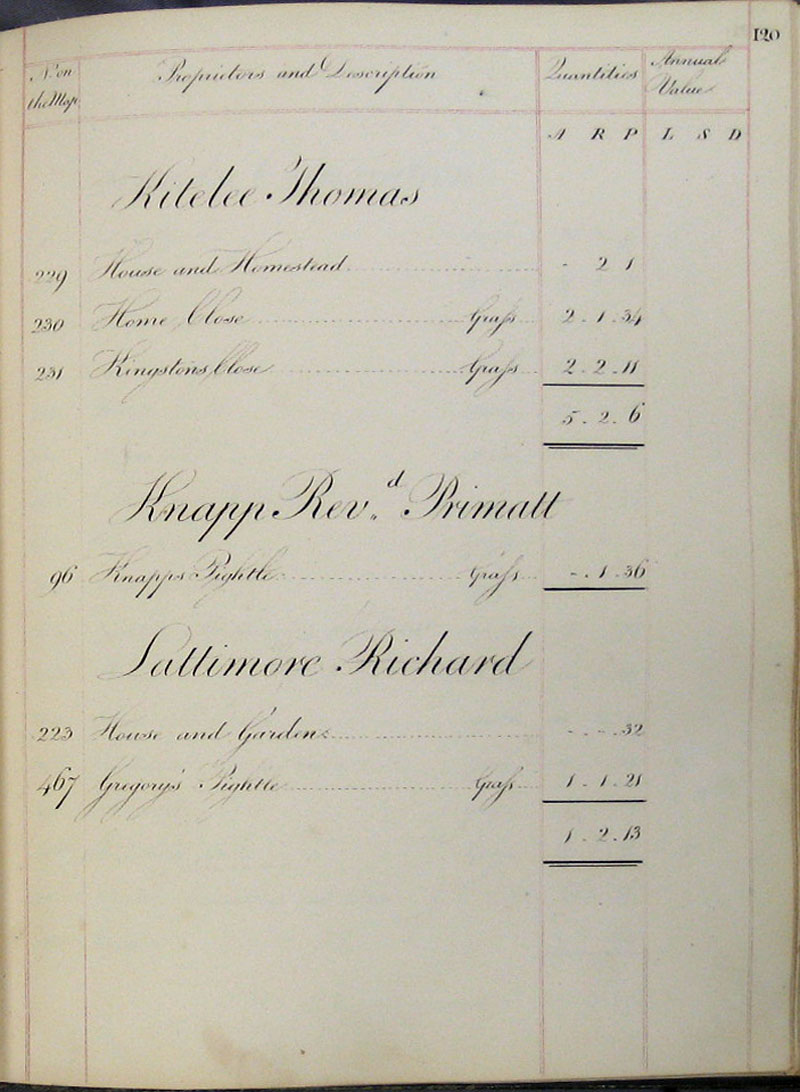 1818 Watts Survey page 120