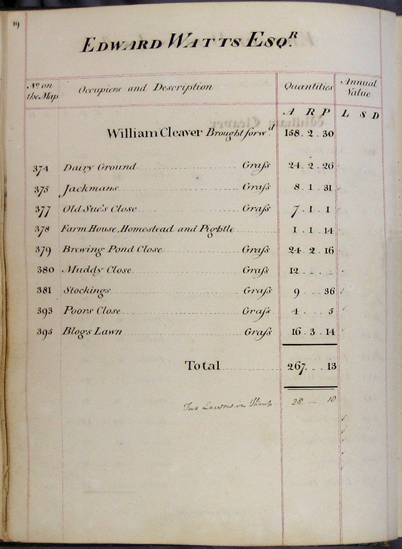 1818 Watts Survey page 19